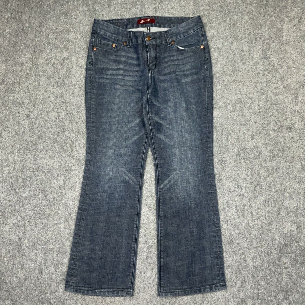 Seven7 Jeans Womens Size 10 Short Blue Bootcut